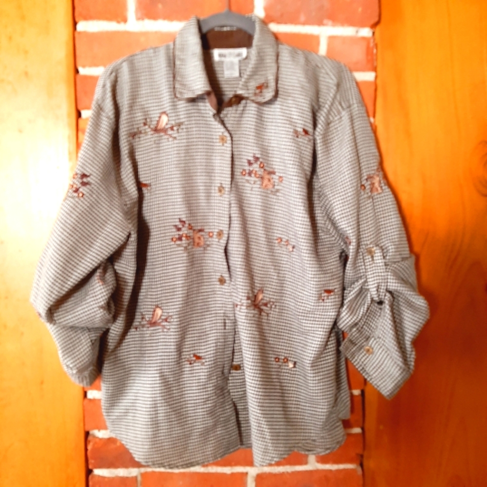 Nina st Claire button down